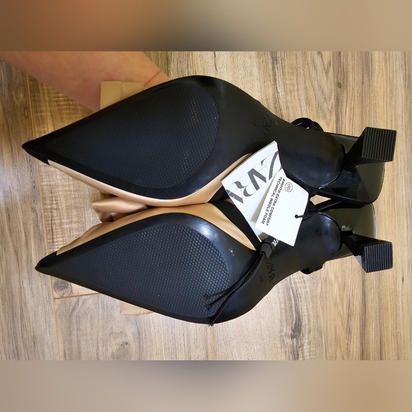 Zara, BOW TRIM SLINGBACKS, US 7.5 - Picture 4 of 14